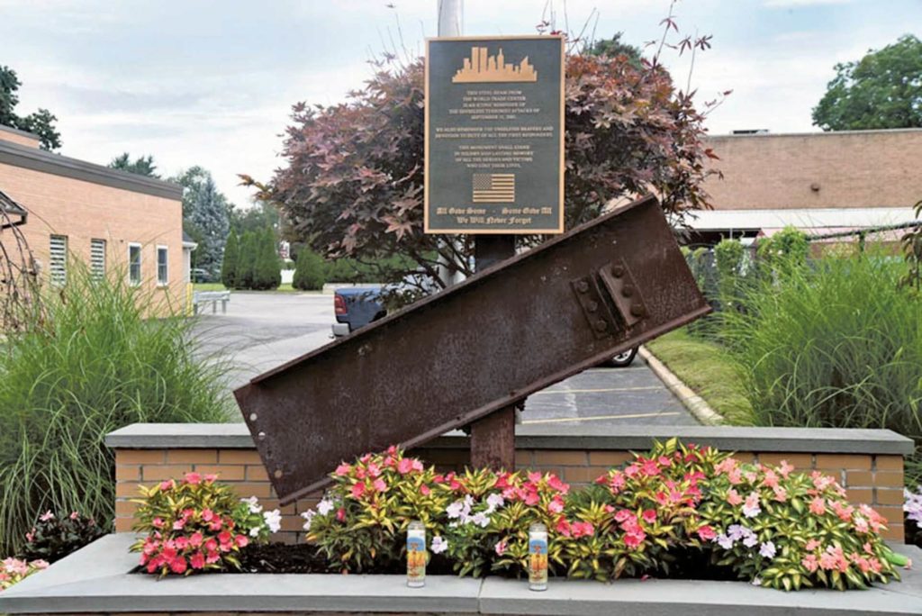 The Westbury Fire Department may receive funding for a new memorial to honor those who have died to go along its existing memorial.