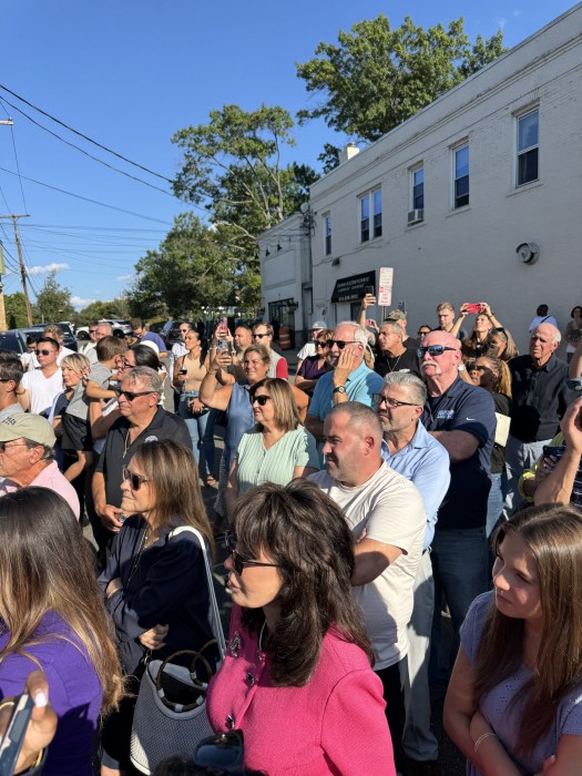 Attendees at the dedication of "Bekteshi Brothers Way." Photo provided by the Town of North Hempstead