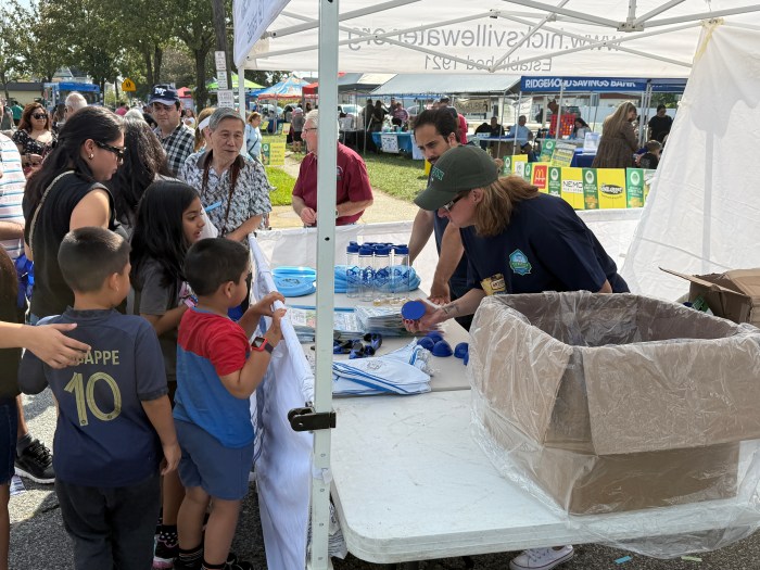Many community organizations had booths at the street fair.
