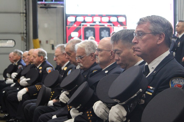 Members of the department remembered the lost lives.