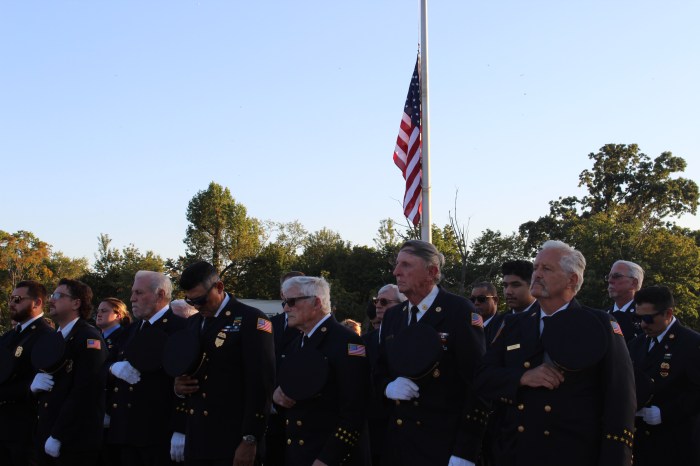 Firefighters from the Alert, Vigilant and Manhasset-Lakeville companies.
