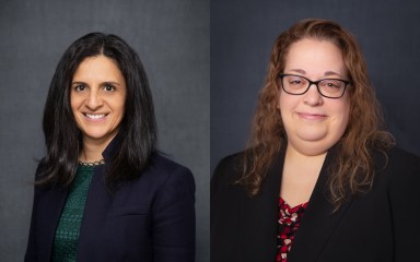 Glen Cove Superintendent Alexa Doeschner (L.) and Assistant Superintendent for Business Theresa Kahan (R.) provide updates on mercury vapor found in the middle and high school.