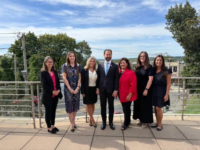 Assemblyman Norber (middle) with the Women of Distinction honorees.