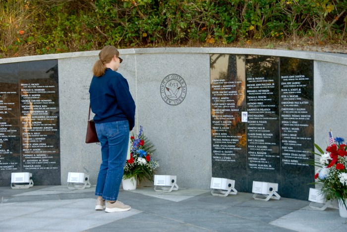Seven names were added to the town's Wall of Honor.