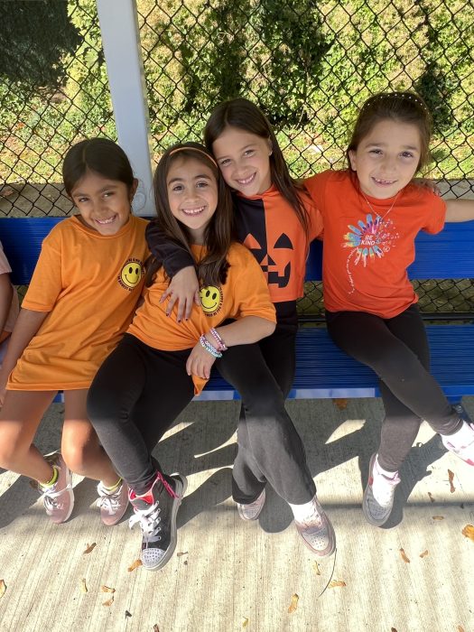 Children wore orange throughout the school district.