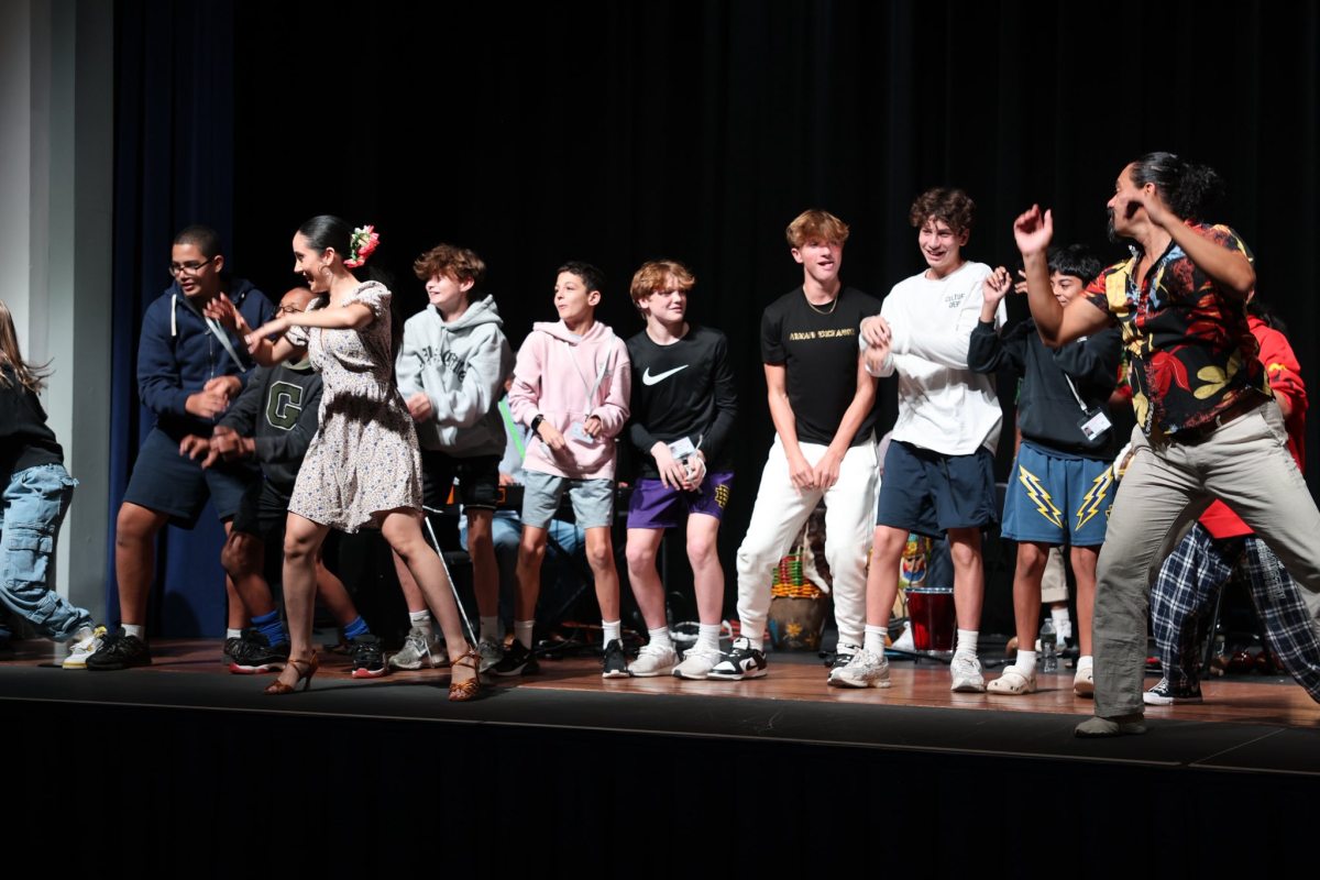 Carrie P. Weber students participate in a Folklore Urbano NYC workshop.