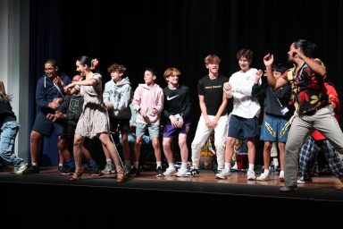 Carrie P. Weber students participate in a Folklore Urbano NYC workshop.