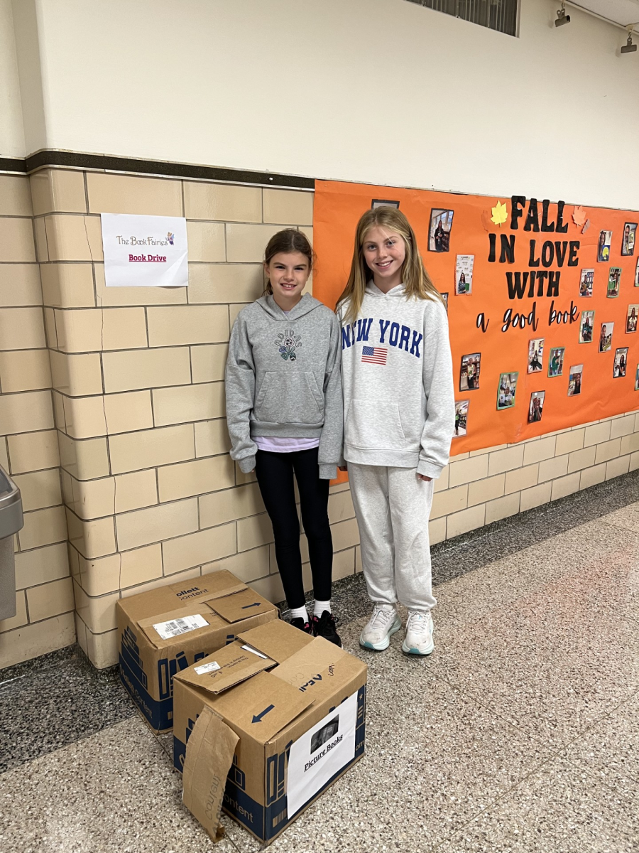 Carle Place elementary school students held their annual book drive event to support Book Fairies.