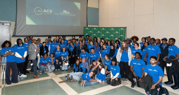 SUNY Old Westbury kicked off its Advancing Completion through Engagement program with 150 students.