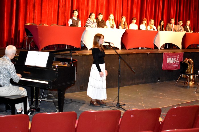 Abigail Neice performed during the induction ceremony.