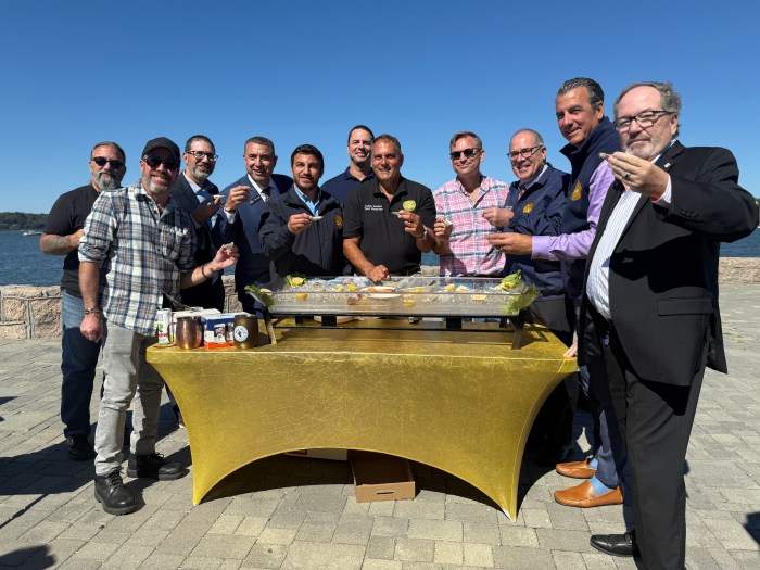 Oyster Bay Town officials announce plans for the upcoming Oyster Fest.