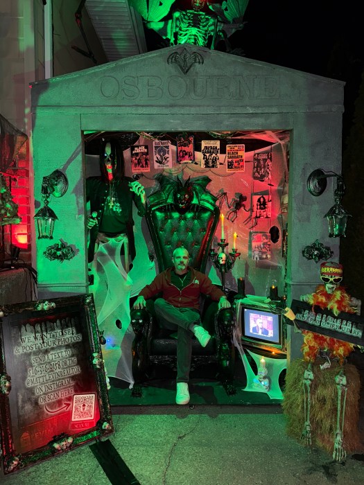 Matt Levin is a real estate agent based in Massapequa, who raises money for charity with his haunted Halloween home in Merrick.