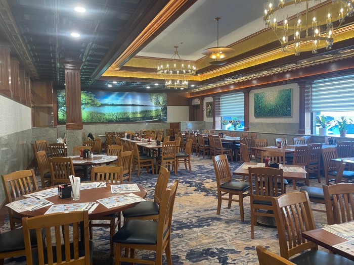 The restaurant received a full makeover.