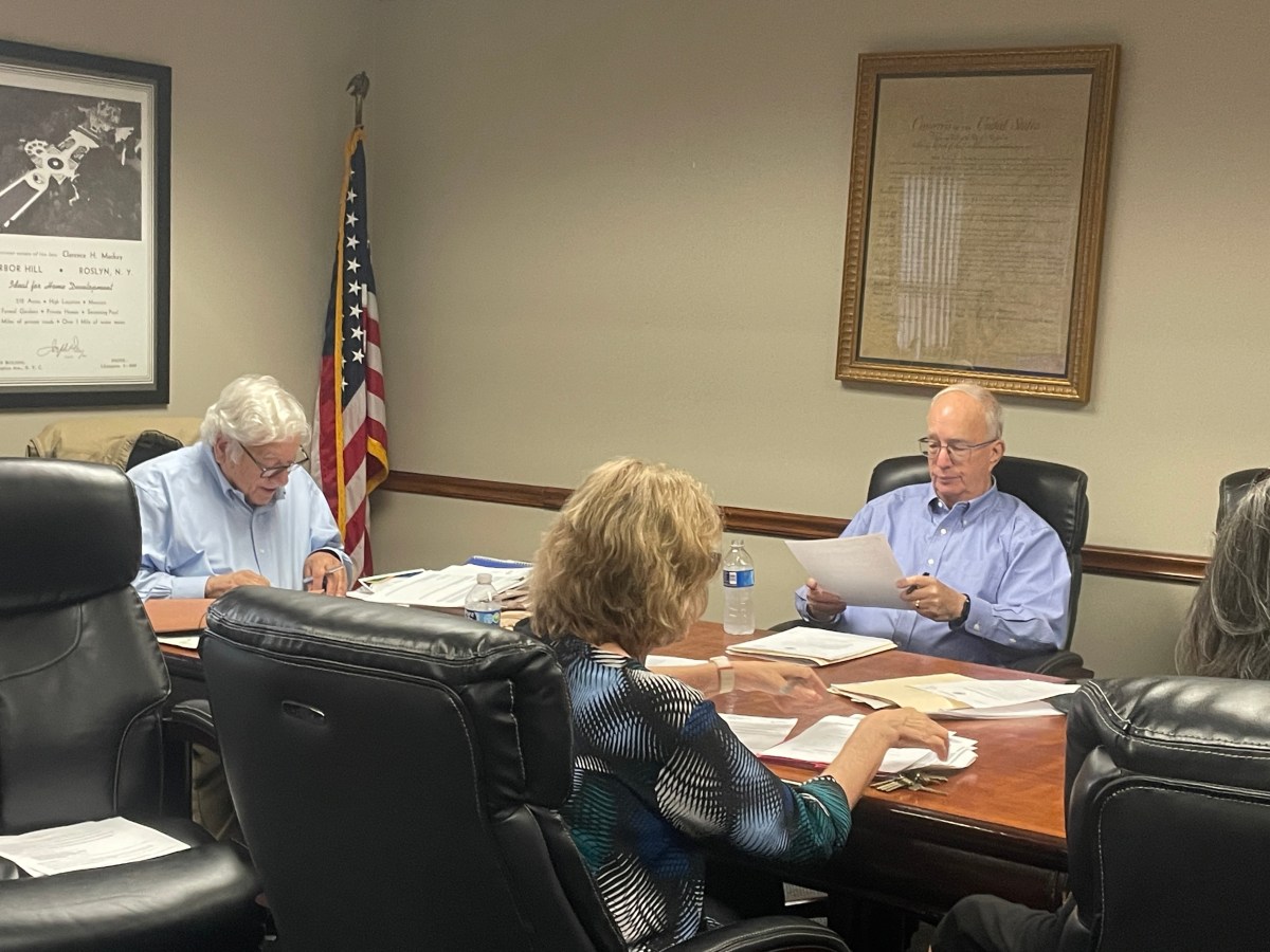 The Village of East Hills Board of Trustees heard from a resident who had concerns over street parking and safety.