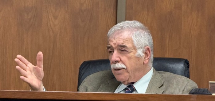 Mayor Ted Rosen congratulated Dae Keun Kwon for his conditional use permit for Kwon Wellness Martial Arts & Fitness at a village meeting. 