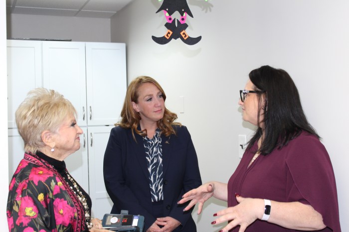 Owner of Schneps Media, Vicki Schneps, OPWDD Commissioner Willow Bear and Senior Vice President of Community and Day Services Christina Abbinanti (L. to R.).