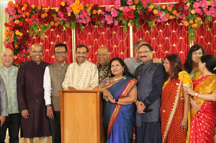Members of the American Association of Physicians of Indian Origin Queens and Long Island Chapter board and the Diwali event planning board.