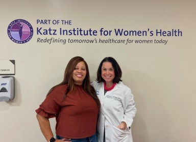 Vanessa Bryant found relief from her menopause symptoms through the Katz Institute for Women's Health.