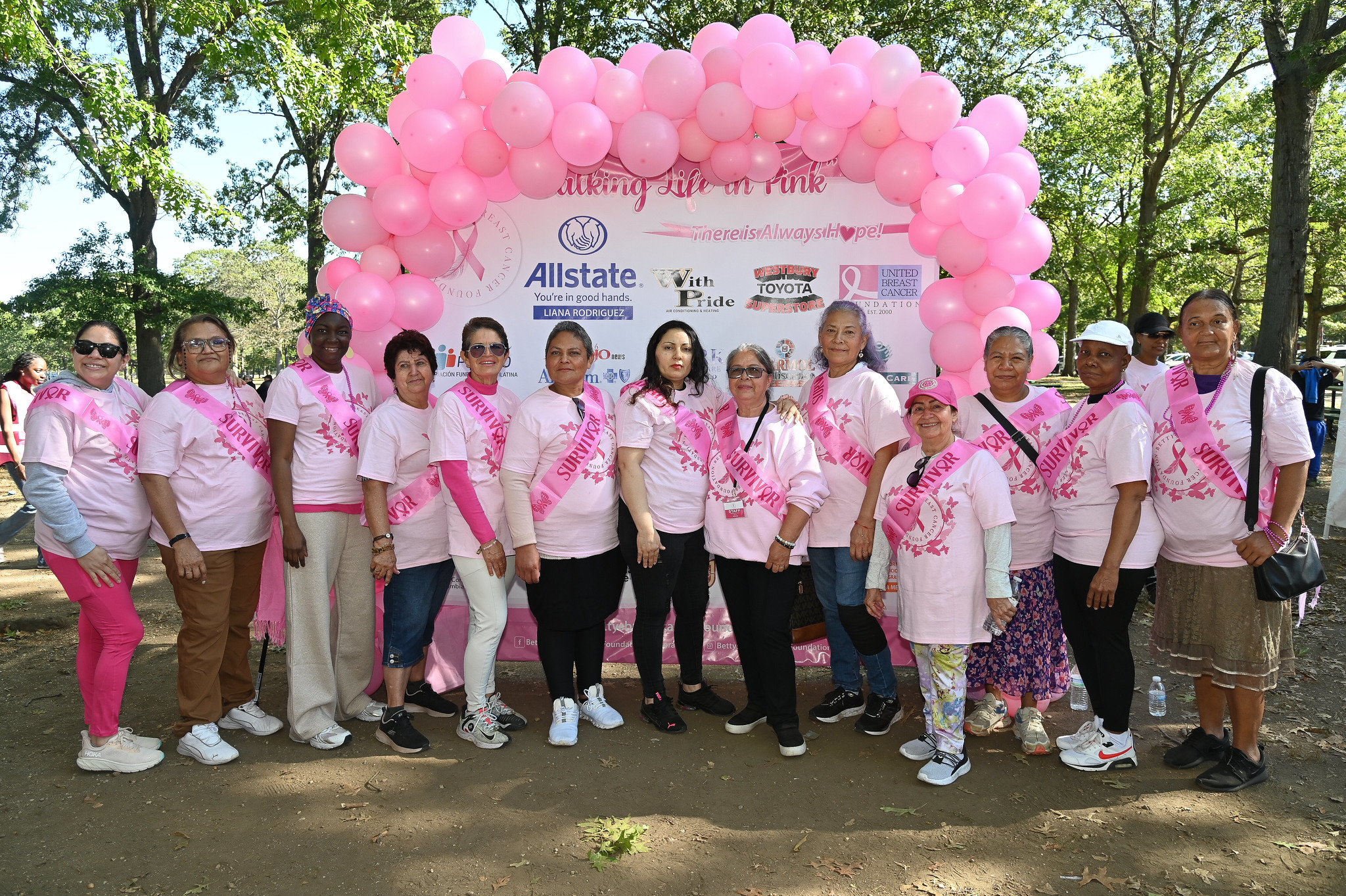 Betty's Breast Cancer Foundation held their 4th annual walk, 'Walking Life In Pink,' in Eisenhower Park on Oct. 4, 2025.