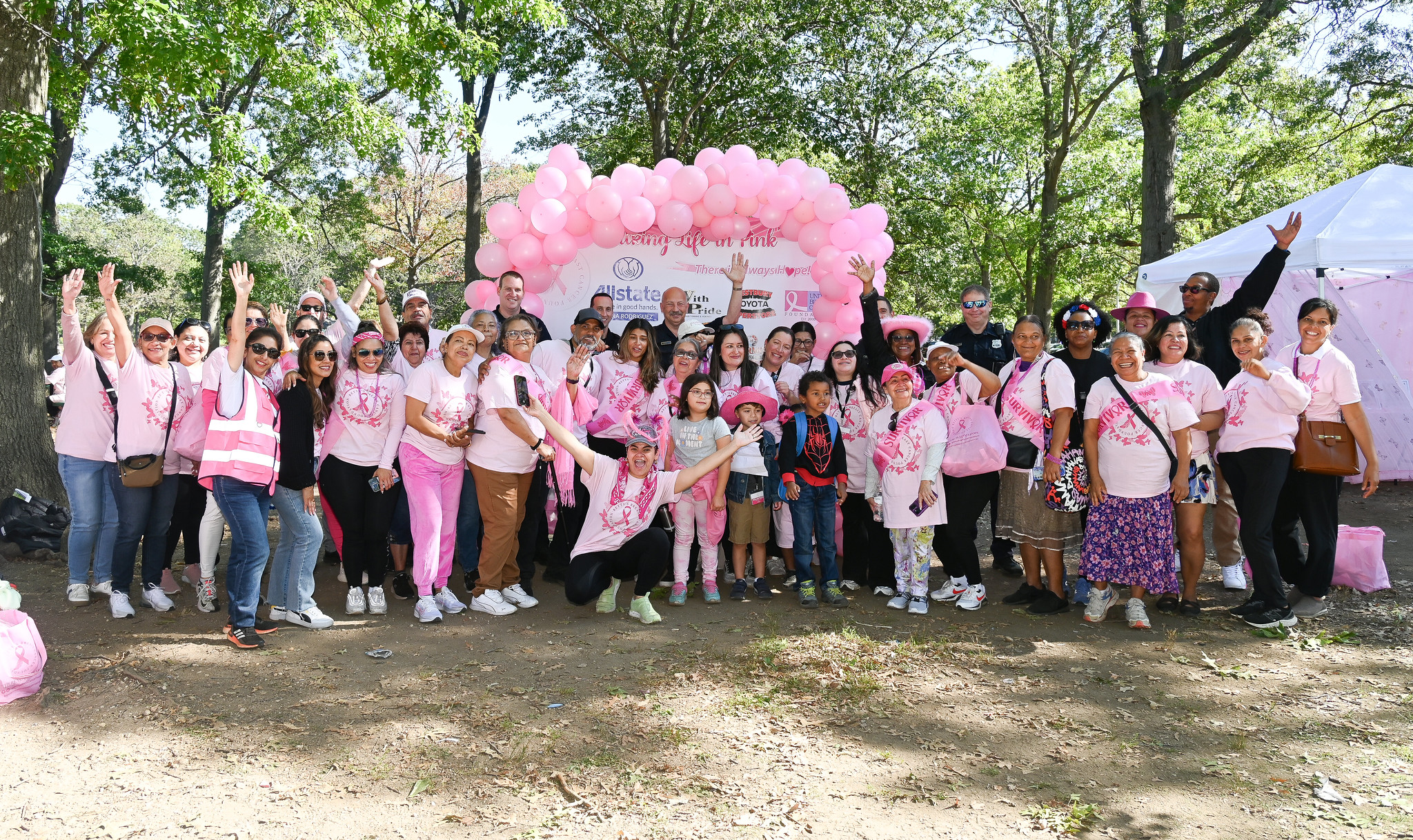 Betty's Breast Cancer Foundation held their 4th annual walk, 'Walking Life In Pink,' in Eisenhower Park on Oct. 4, 2025.