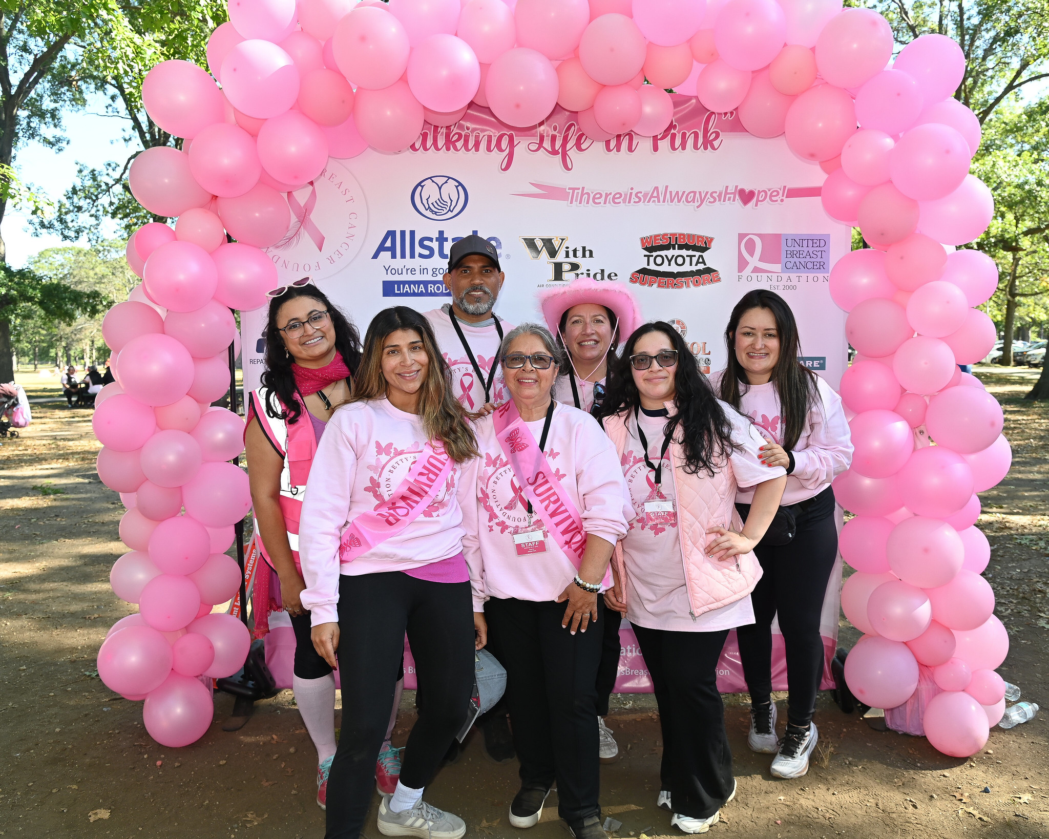 Betty's Breast Cancer Foundation held their 4th annual walk, 'Walking Life In Pink,' in Eisenhower Park on Oct. 4, 2025.