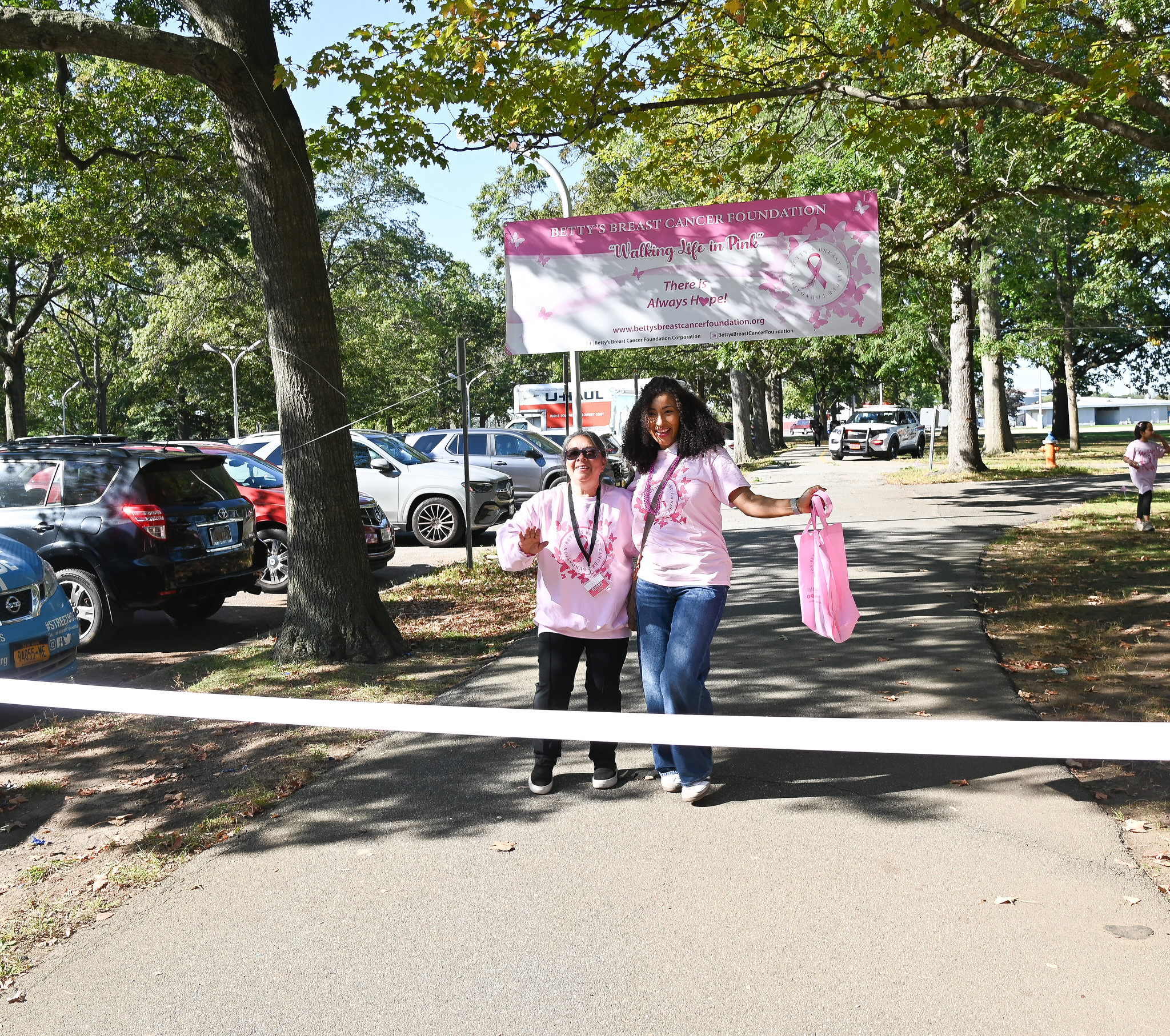 Betty's Breast Cancer Foundation held their 4th annual walk, 'Walking Life In Pink,' in Eisenhower Park on Oct. 4, 2025.