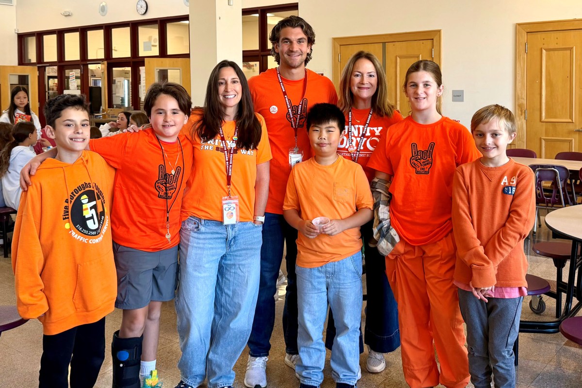 North Shore Middle School students and teachers wore orange to celebrate Unity Day.