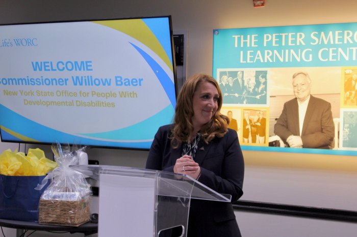 OPWDD Commissioner Willow Bear.