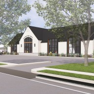 Rendering of the new library that community members approved.