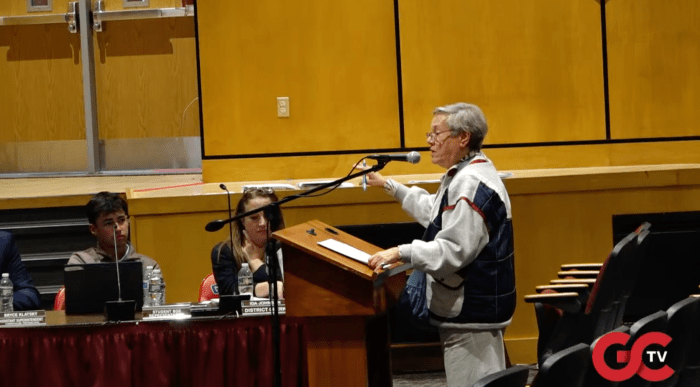 Resident Janet Blatt said community members should be able to name individuals during public comment at the Glen Cove Board of Education meetings.