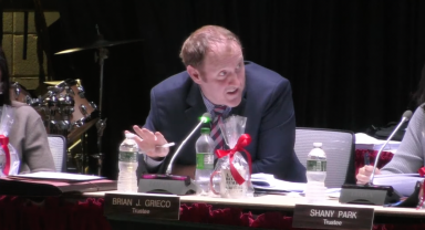 Syosset Board of Education Trustee Brian Grieco said he supports the New York School Board Association's lobbying efforts for nutritious food and academic programming.