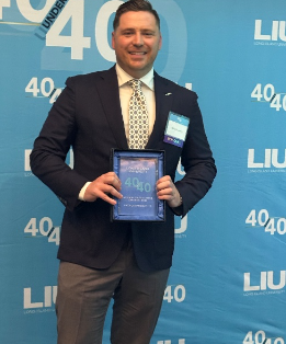 Spectrum Designs CEO, Patrick Bardsley, was honored with Long Island University's inaugural Alumni Excellence Award: 40 Under 40.