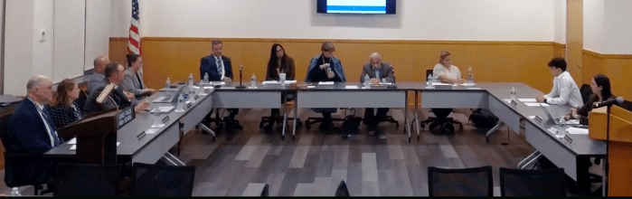 The Carle Place Board of Education said there was a drainage problem at one of the district's schools at its latest meeting.