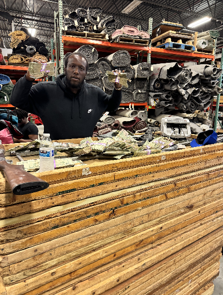 The four men stole roughly $1 million in items from the Valley Stream home.