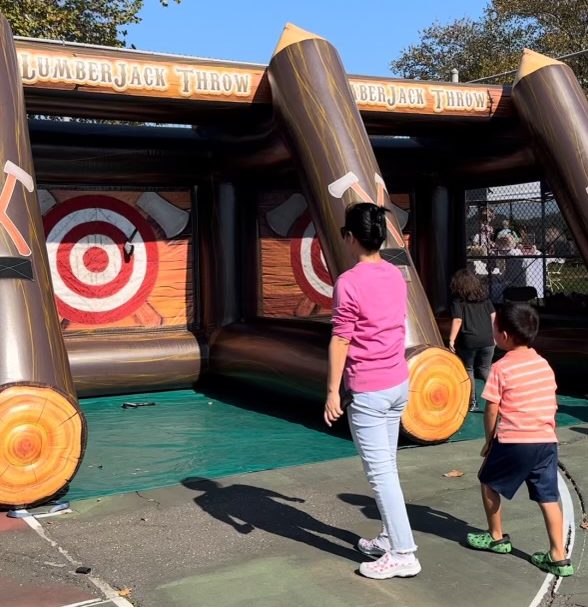 Families participated games during the event.