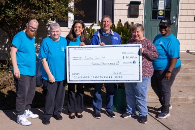 All Round Foods made two donations to the Westbury community, including a $20,000 donation to the Westbury Senior Center.