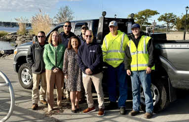 The town sponsored a Manhasset Bay cleanup to improve the area's safety and beauty.