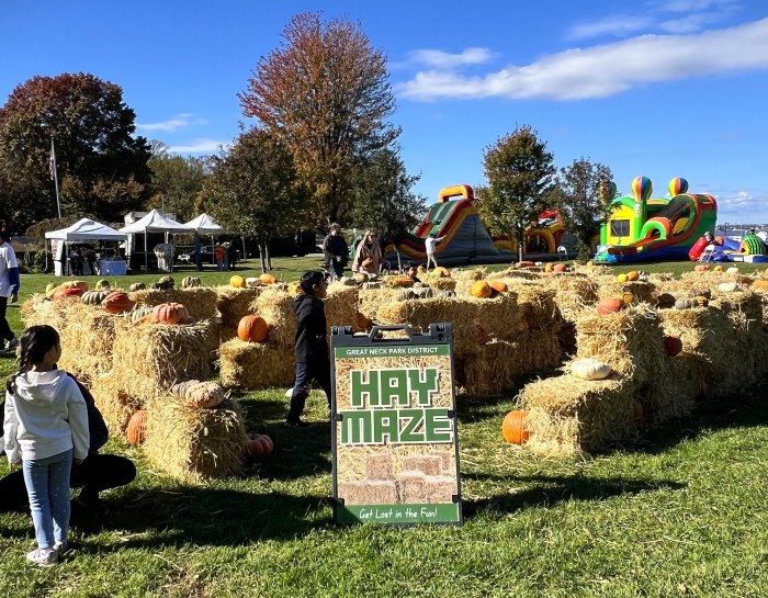 The Harvest Festival featured a hay maze, which the Park District plans on expanding next year.