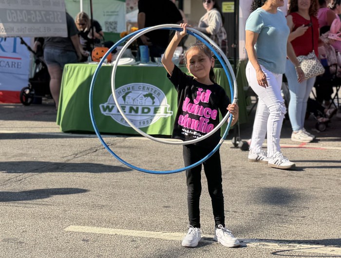 The street fair offered various family-friendly activities.