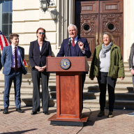 Nassau County Executive Bruce Blakeman and HBO officials announced "The Gilded Age" will film its fourth season at the Old Bethpage Village Restoration.