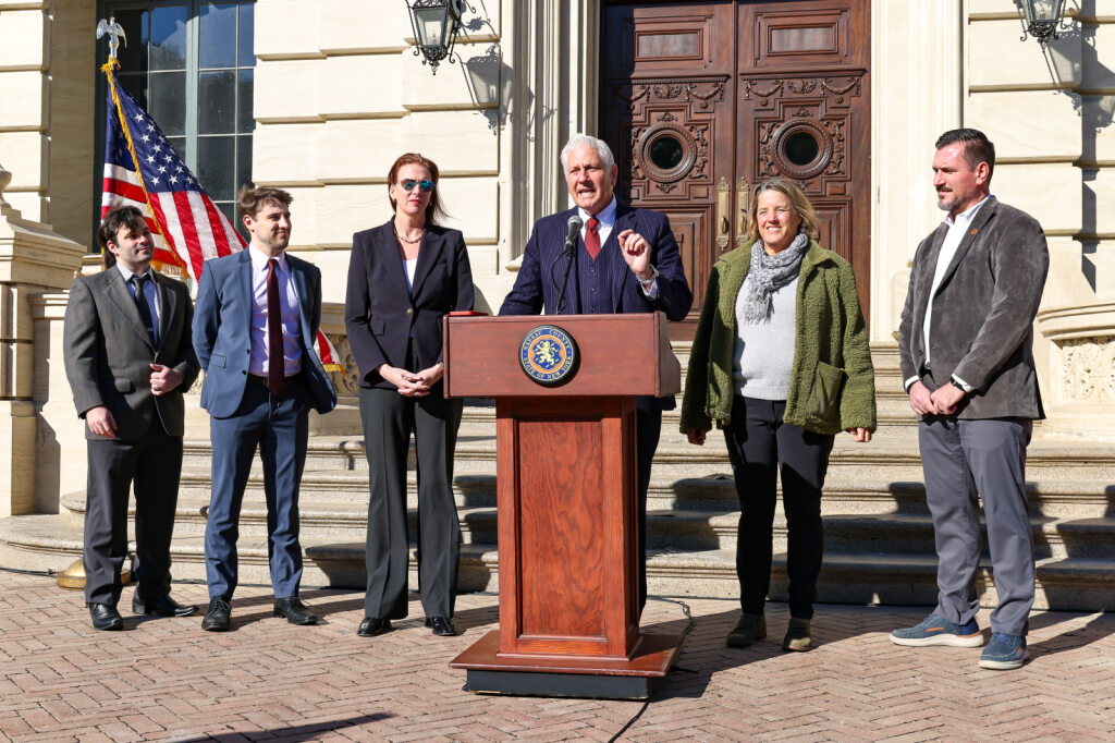 Nassau County Executive Bruce Blakeman and HBO officials announced "The Gilded Age" will film its fourth season at the Old Bethpage Village Restoration.