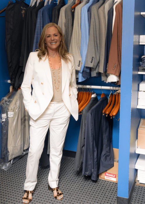 Heidi Goldstein, partner of Tom James Company, in office.