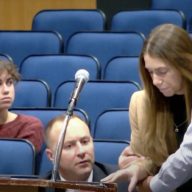 The board of education paused a meeting when library department chair Maya Lerner seemingly required medical attention.