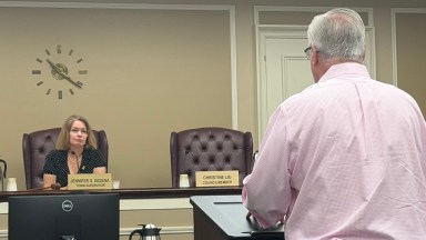 Residents spoke about extending the battery energy moratorium at a town meeting.