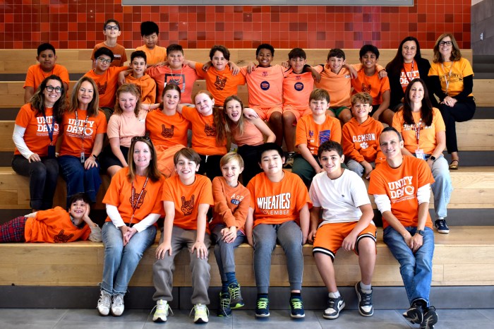 North Shore School District celebrating Unity Day.