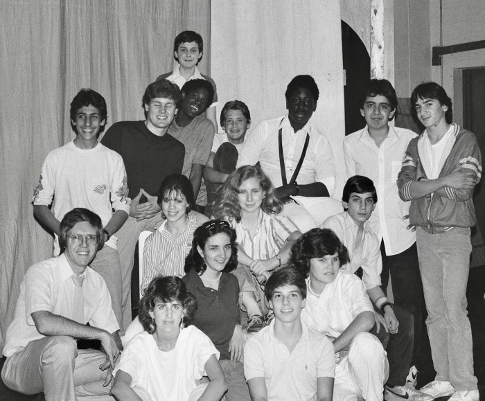Christopher Johnson, who is in the middle with an untied tie, graduated from high school in 1988.