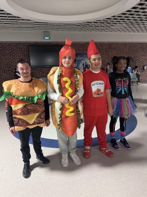 Roslyn School District students dressed up for Halloween.