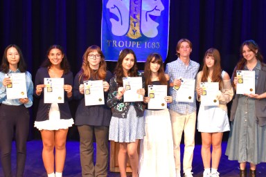 North Shore High School International Thespian Society inductees.