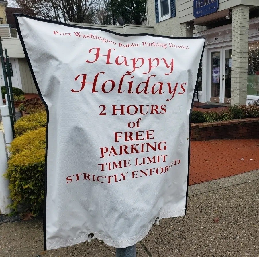 Port Washington will be suspended parking meters for the holiday season.