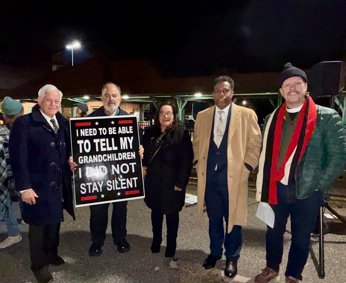 A vigil standing up against immigration enforcement was held in Glen Cove.
